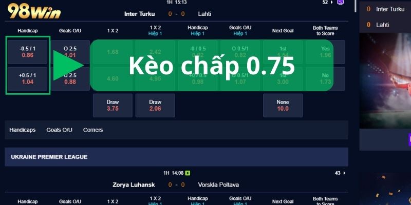Kèo Châu Á: Khái Niệm, Cách Đọc Kèo, Công Thức Tính Tiền Thưởng Kèo chấp Châu Á 0.75